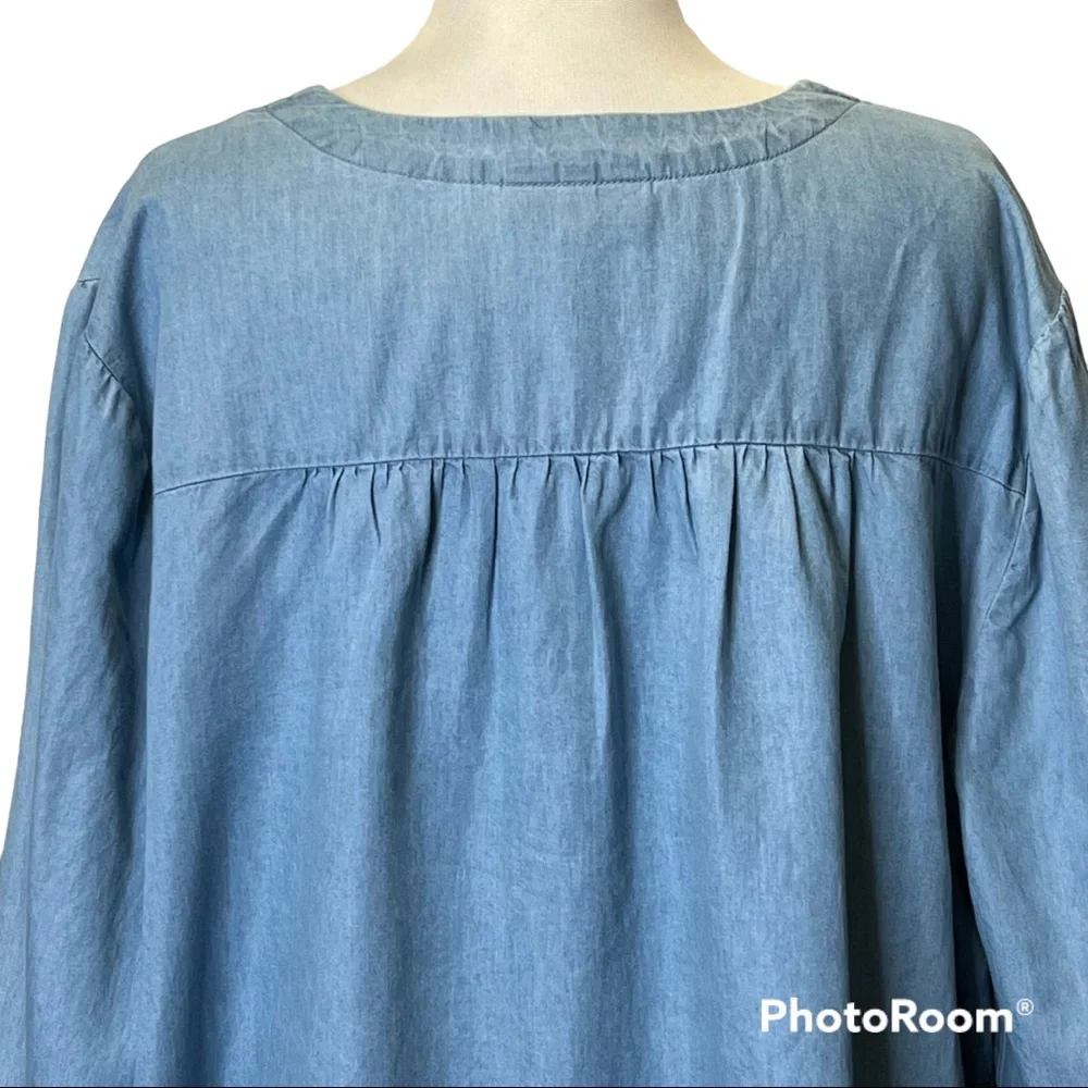 Lane Bryant Chambray Long Sleeve - Picture 5 of 5